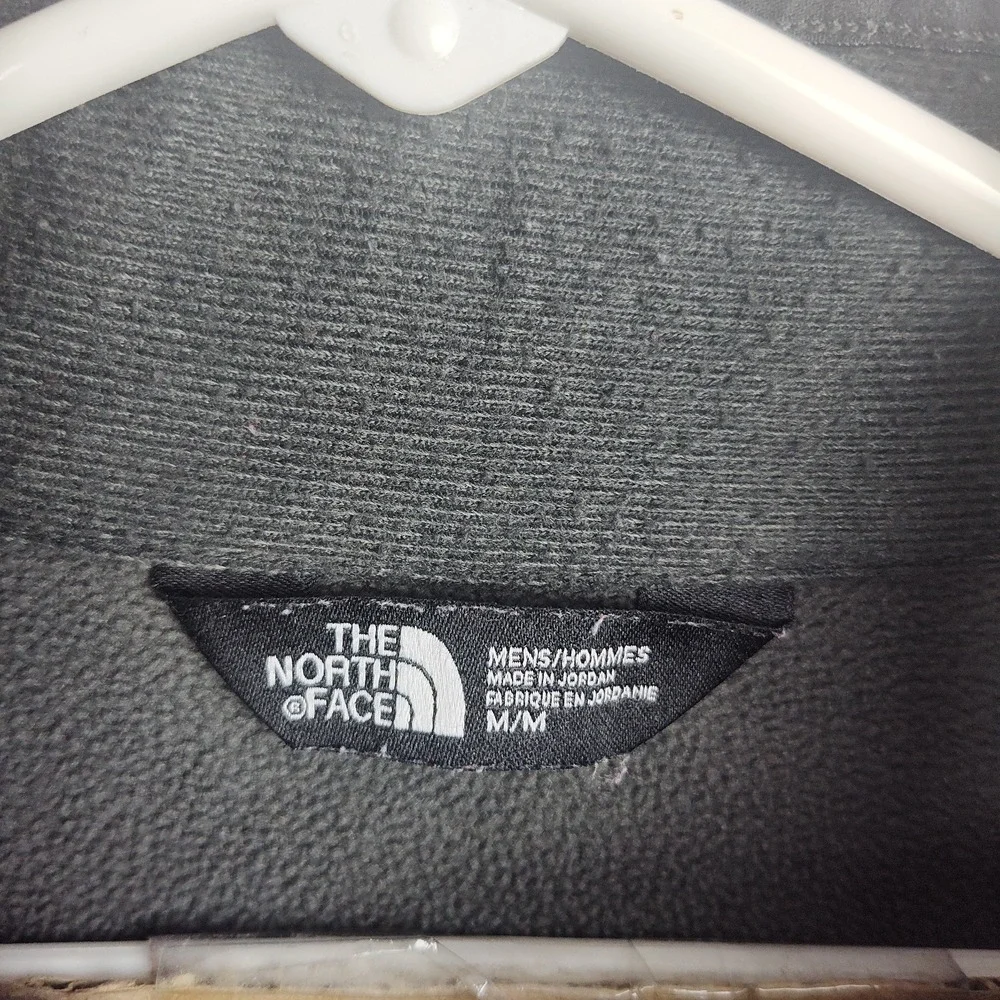 The North Face 1/4-zip‎ Sweatshirt Men's M Gray Logo Pullover Long Sleeves